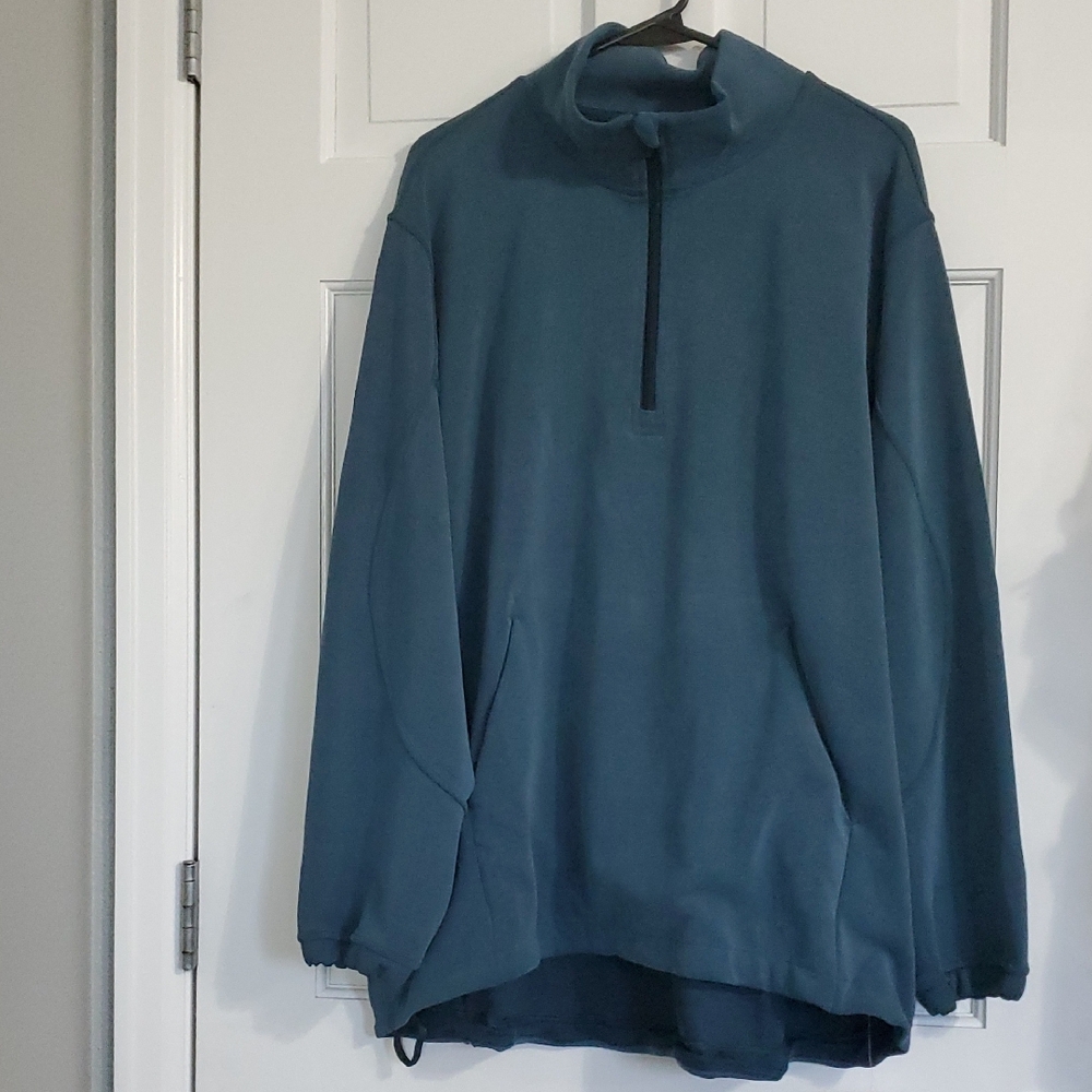 NWT Lululemon Softstreme Long Half-Zip Sz S Indochine Blue